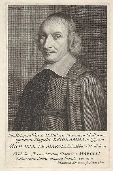 Michel de Marolles, 1657. Creator: Robert Nanteuil
