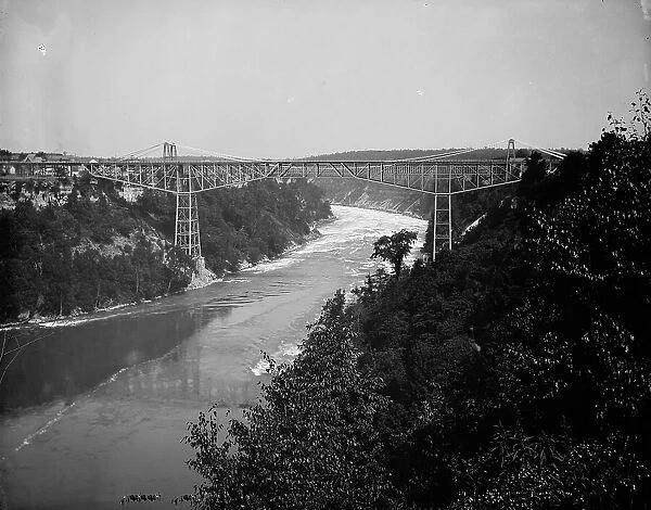 Michigan Central Cantilever Bridge, between 1880 and 1897. Creator: William H. Jackson