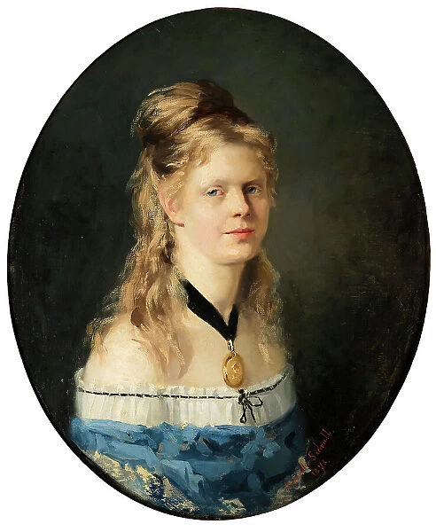 Mina Carlson-Bredberg, the Painter, 1876. Creator: Amanda Carolina Vilhelmina Sidwall