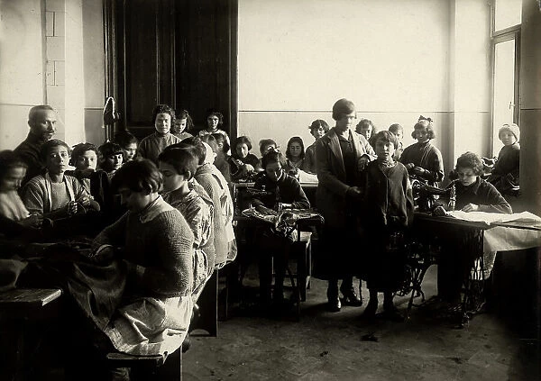 Minsk:House of teenagers - sewing workshop, 1922. Creator: Unknown