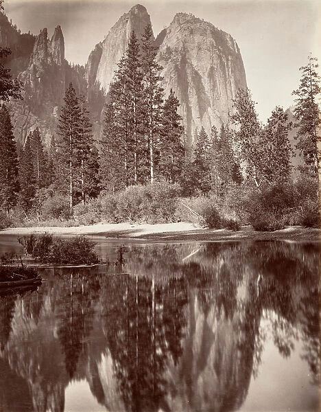 Mirror View of Cathedral Rocks, Yosemite, ca. 1872, printed ca. 1876