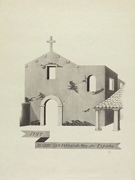 Mision San Fernando Rey de Espana, 1953  /  1942. Creator: James Jones