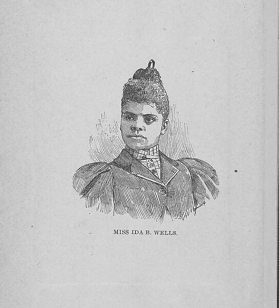 Miss Ida B. Wells, [Frontispiece], (1894?). Creator: Unknown