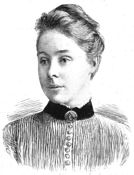 Miss Philippa Fawcett; above the Senior Wrangler at Cambridge, 1890. Creator: Unknown
