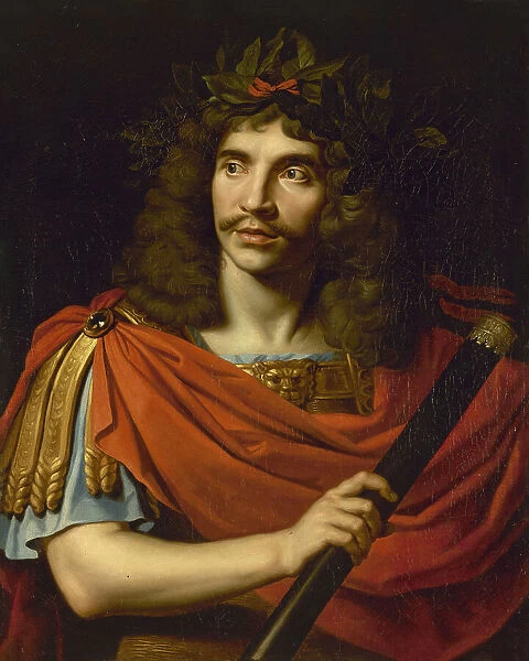 Moliere (1622-1673) in the role of Caesar in 'The Death of Pompey', c1650. Creator: Nicolas Mignard. Moliere (1622-1673) in the role of Caesar in 'The Death of Pompey', c1650. Creator: Nicolas Mignard