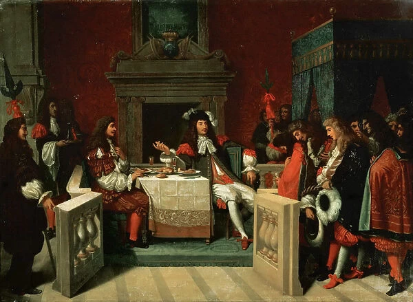 Moliere at the table of Louis XIV, 1857. Creator: Ingres, Jean Auguste Dominique (1780-1867)