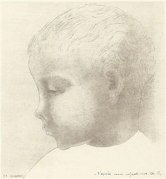 Mon Enfant (My Child), 1892. Creator: Odilon Redon