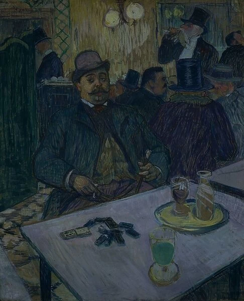 Monsieur Boileau at the Cafe, 1893. Creator: Henri de Toulouse-Lautrec (French, 1864-1901)