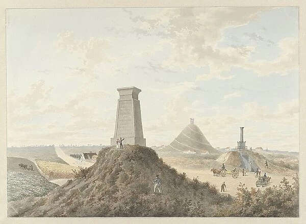 Monuments at Waterloo, 1815, 1815-1820. Creators: Anon, Gerrit Lamberts