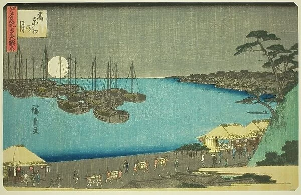 Moon at Takanawa (Takanawa no tsuki), from the series 'Three Views of Famous Places...c. 1839 / 42. Creator: Ando Hiroshige. Moon at Takanawa (Takanawa no tsuki), from the series 'Three Views of Famous Places...c. 1839 / 42. Creator: Ando Hiroshige
