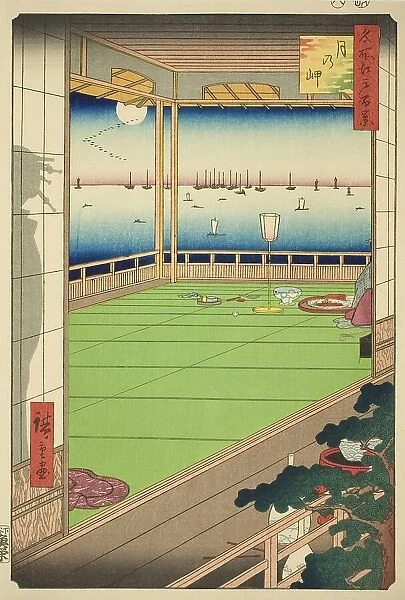 Moon-viewing Point (Tsuki no misaki), from the series 'One Hundred Famous Views...', 1857. Creator: Ando Hiroshige. Moon-viewing Point (Tsuki no misaki), from the series 'One Hundred Famous Views...', 1857. Creator: Ando Hiroshige