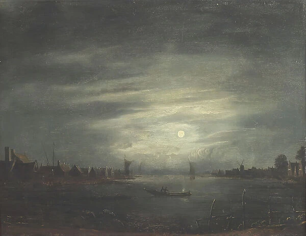 Moonlight, 1618, (1905). Creator: Neer, Aert van der (1603-1677) copy after
