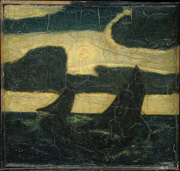 Moonlight Marine, 1870-90. Creator: Albert Pinkham Ryder