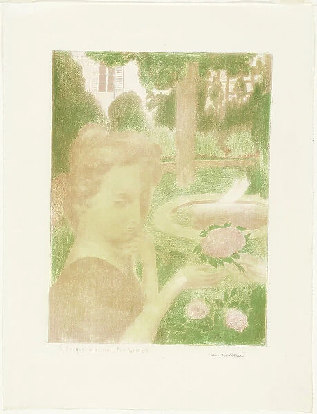 The Morning Bouquet, Tears, plate three from Love, 1898, published 1899. Creator: Maurice Denis