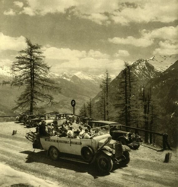 Mountain view at Schoneck on the Grossglockner High Alpine Road, Austria, c1935