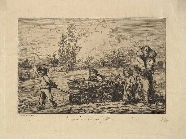 Moving into the Boat, 1861. Creator: Charles Francois Daubigny