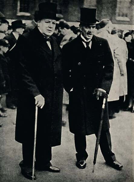 Mr. Chamberlain and Mr. Churchill, 23 February 1940, (1945). Creator: Unknown