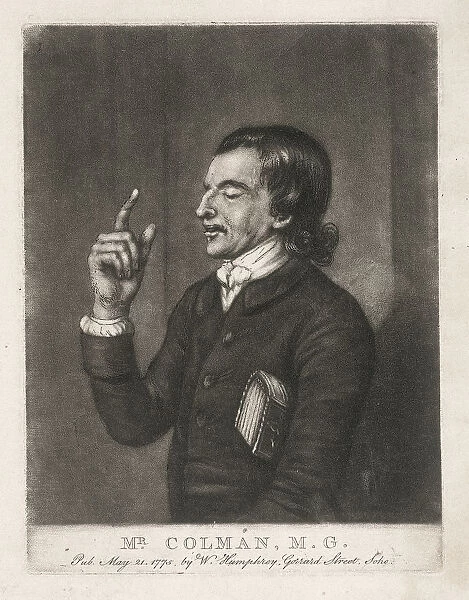 Mr Colman, a Methodist preacher, 1775