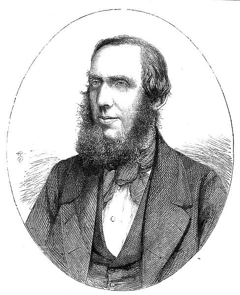 Mr. S. Laing, the new Finance Minister in India - from a photograph by John Watkin, 1860. Creator: Unknown