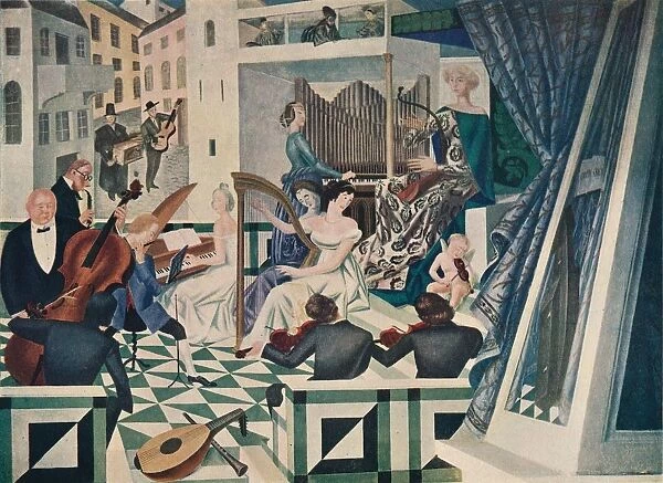 Detail of Mural Decoration in a Concert-Room in a Private House, c1927. Artist: Alexandre Jacovleff