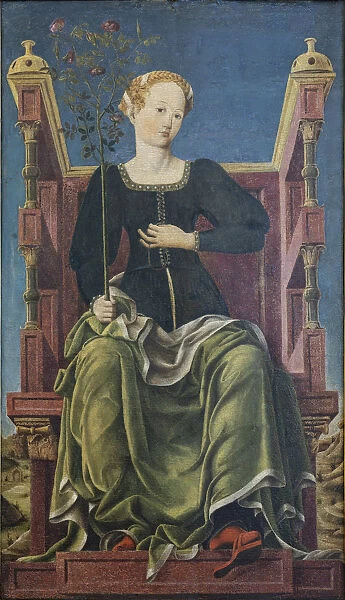 The Muse Erato, ca 1455. Creator: Maccagnino, Angelo (?-1456)