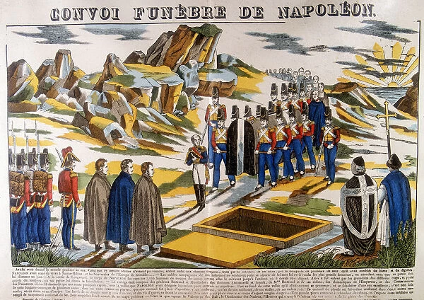 Napoleons funeral cortege, St Helena, 1821 (1826)