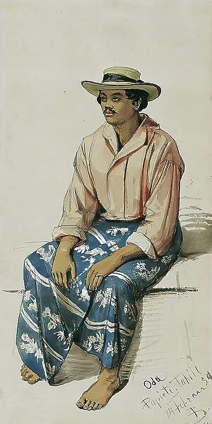 Native of Tahiti, 1859. Creator: Joseph Selleny