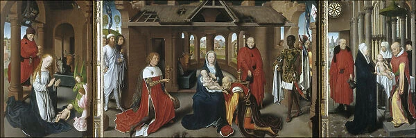 Nativity. The Adoration of the Magi. The Presentation of Jesus at the Temple, 1479-1480. Artist: Memling, Hans (1433  /  40-1494)