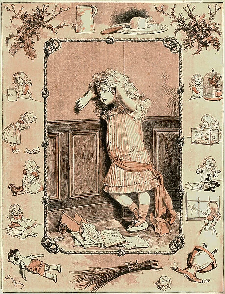 The Naughty Girl's Christmas, 1891. Creator: Adrien Marie