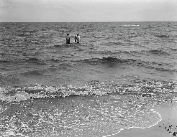 Net fishing on the Gulf of Mexico, Pass Christian, Mississippi, 1937. Creator: Dorothea Lange