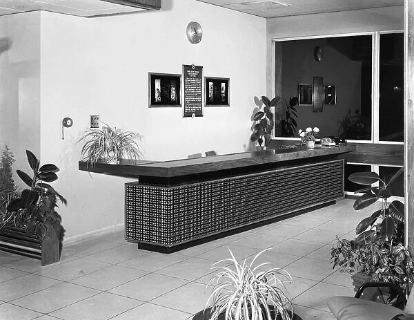 Newly refurbished reception, Park Gate Iron and Steel Co, Rotherham, South Yorkshire, 1966