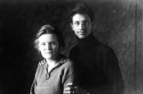 Newlyweds Nell and Koos Fis, 1920s. Creator: Unknown