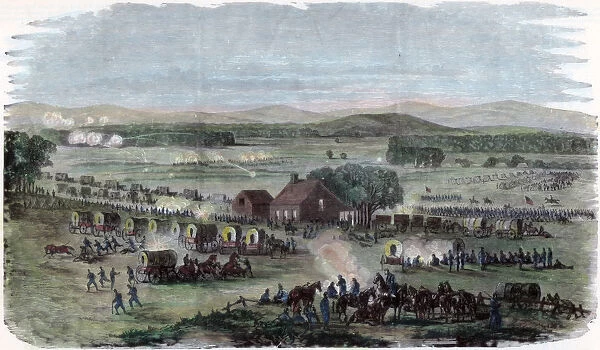 Night of the Battle Cedar Mountain, Culpeper County, Virginia, American Civil War, 9 August 1862