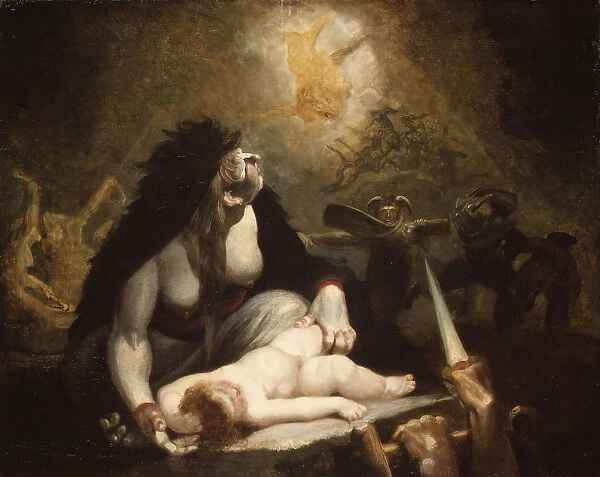 The Night-Hag Visiting Lapland Witches, 1796. Creator: Henry Fuseli
