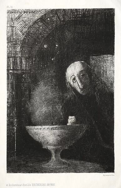 The Night: And the Searcher was Engaged in an Infinite Search, 1886. Creator: Odilon Redon (French