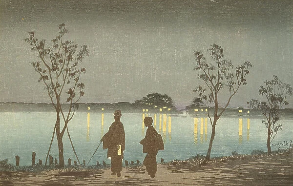 Night on the Sumida River, 1881. Creator: Kobayashi Kiyochika