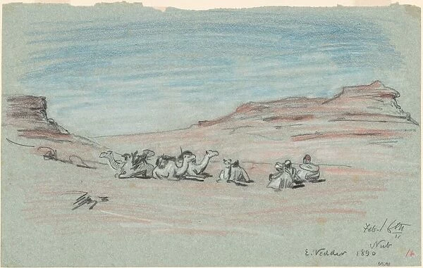 Nile Journey, No. 20, 1890. Creator: Elihu Vedder