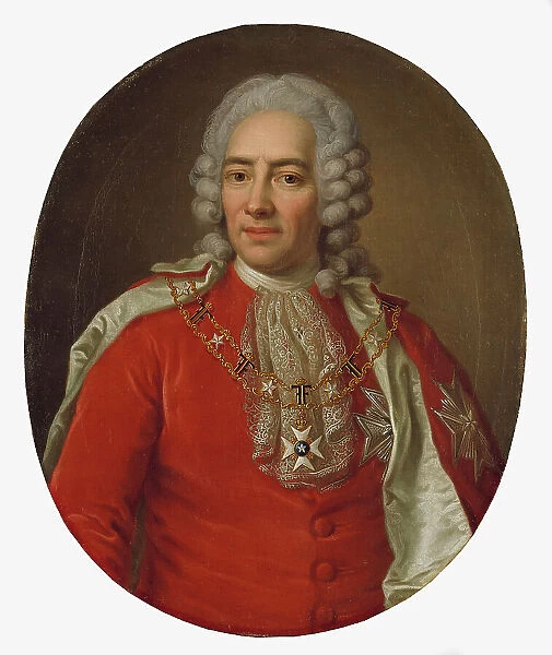 Nils Esbjörnsson Reuterholm, 1676-1756, married to Hedvig Sofia von Leopold, 1780. Creator: Ulrika Fredrika Pasch