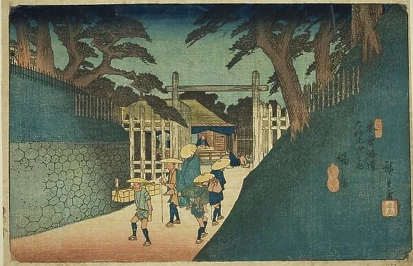 No. 38: Fukushima, from the series 'Sixty-nine Stations of the Kisokaido (Kisokaido... c. 1835 / 38. Creator: Ando Hiroshige. No. 38: Fukushima, from the series 'Sixty-nine Stations of the Kisokaido (Kisokaido... c. 1835 / 38)