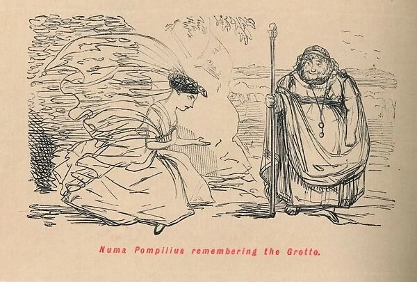 Numa Pompilius remembering the Grotto, 1852. Artist: John Leech