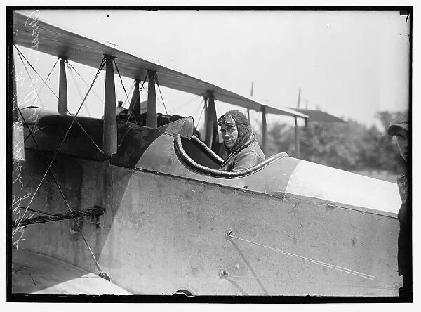N.Y. to Wash. Flight aviator Hawley, between 1913 and 1918. Creator: Harris & Ewing. N.Y. to Wash. Flight aviator Hawley, between 1913 and 1918. Creator: Harris & Ewing