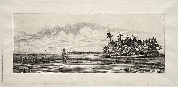 Oceania: Fishing near Islands with Palms in the Uea or Wallis Group, 1863. Creator