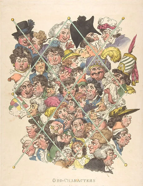Odd Characters, February 16, 1801. February 16, 1801. Creator: Thomas Rowlandson