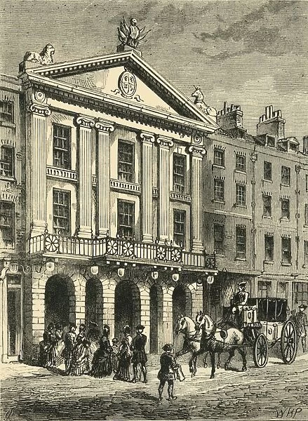 Front of Old Drury Lane Theatre, (1881). Creator: Unknown