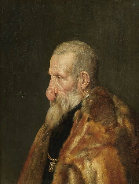 Old Man with a Growth on his Nose, 1645. Creator: Monogrammist Is