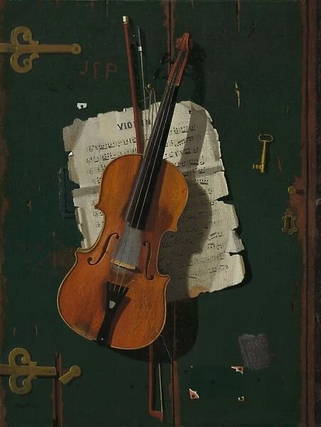 The Old Violin, c. 1890. Creator: John Frederick Peto