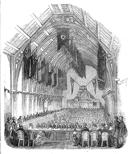 Opening of the New Corn Exchange, at Hull, 1856. Creator: Unknown