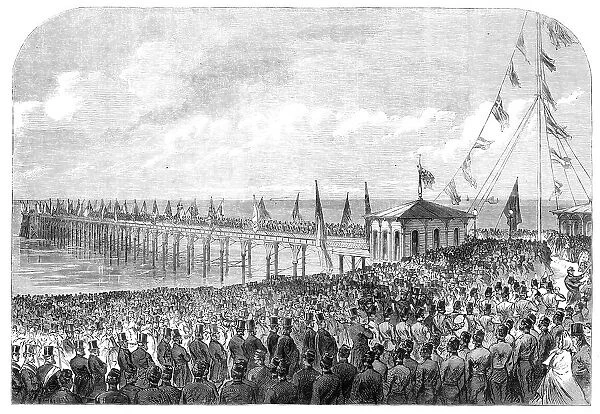 Opening of the new pier at Deal, 1864. Creator: Unknown