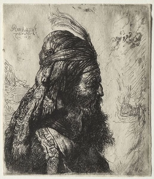 The Third Oriental Head, 1635. Creator: Rembrandt van Rijn (Dutch, 1606-1669); Anonymous