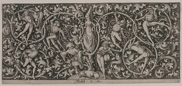 Ornament with Dance of the Lovers. Creator: Israhel van Meckenem (German, c. 1440-1503)